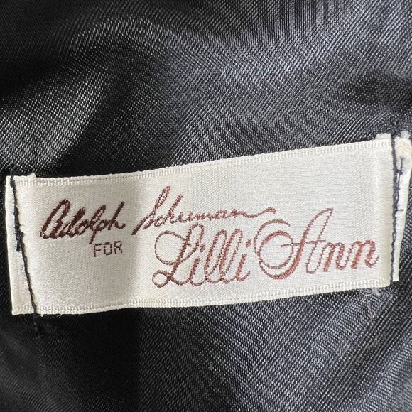 VTG Adolph Schuman For Lilli Ann L Leather Faux Fur Zip-Off Sleeve Vest Jacket - Picture 11 of 16